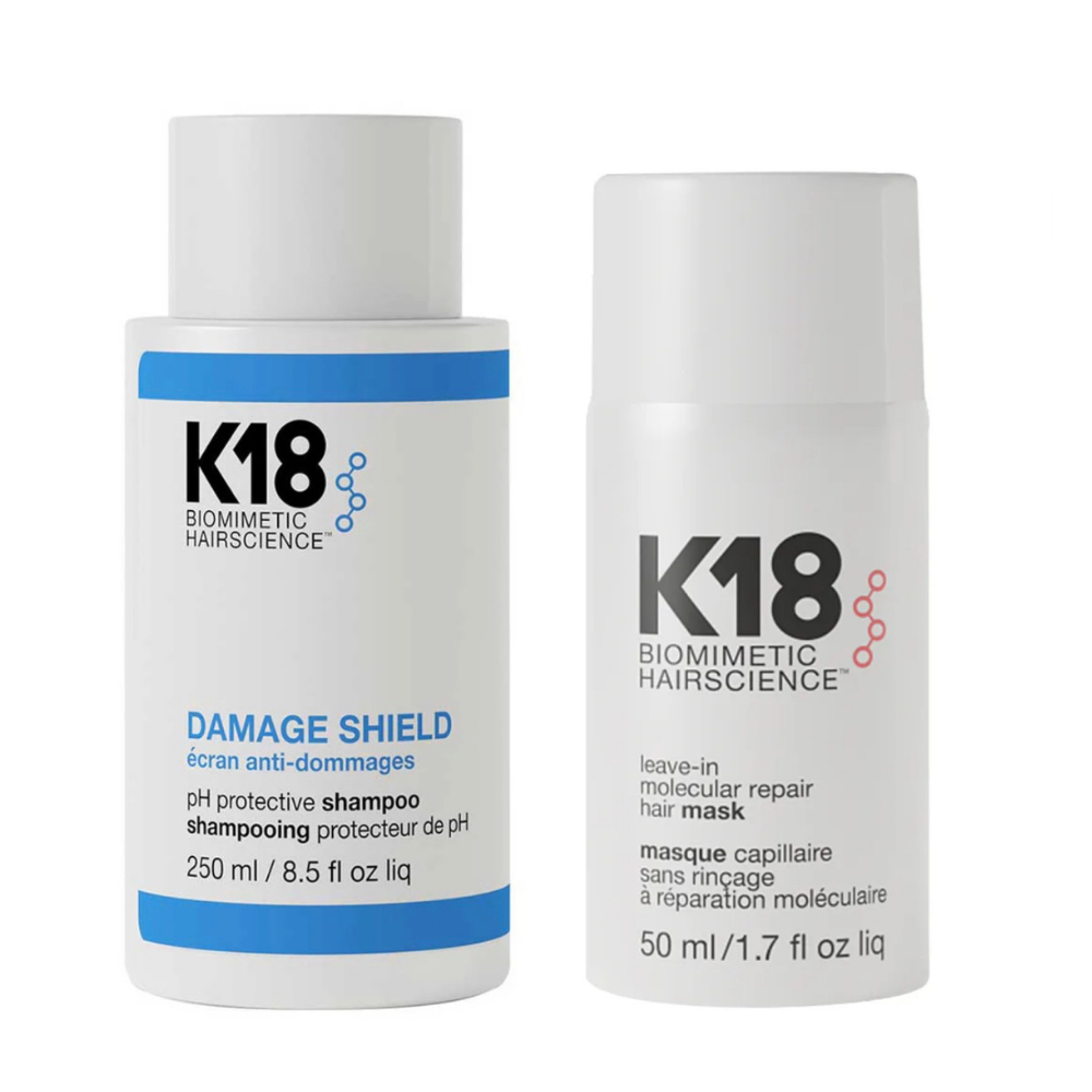 K18 Damage Shield Shampoo 250ml & Repair Mask 50ml