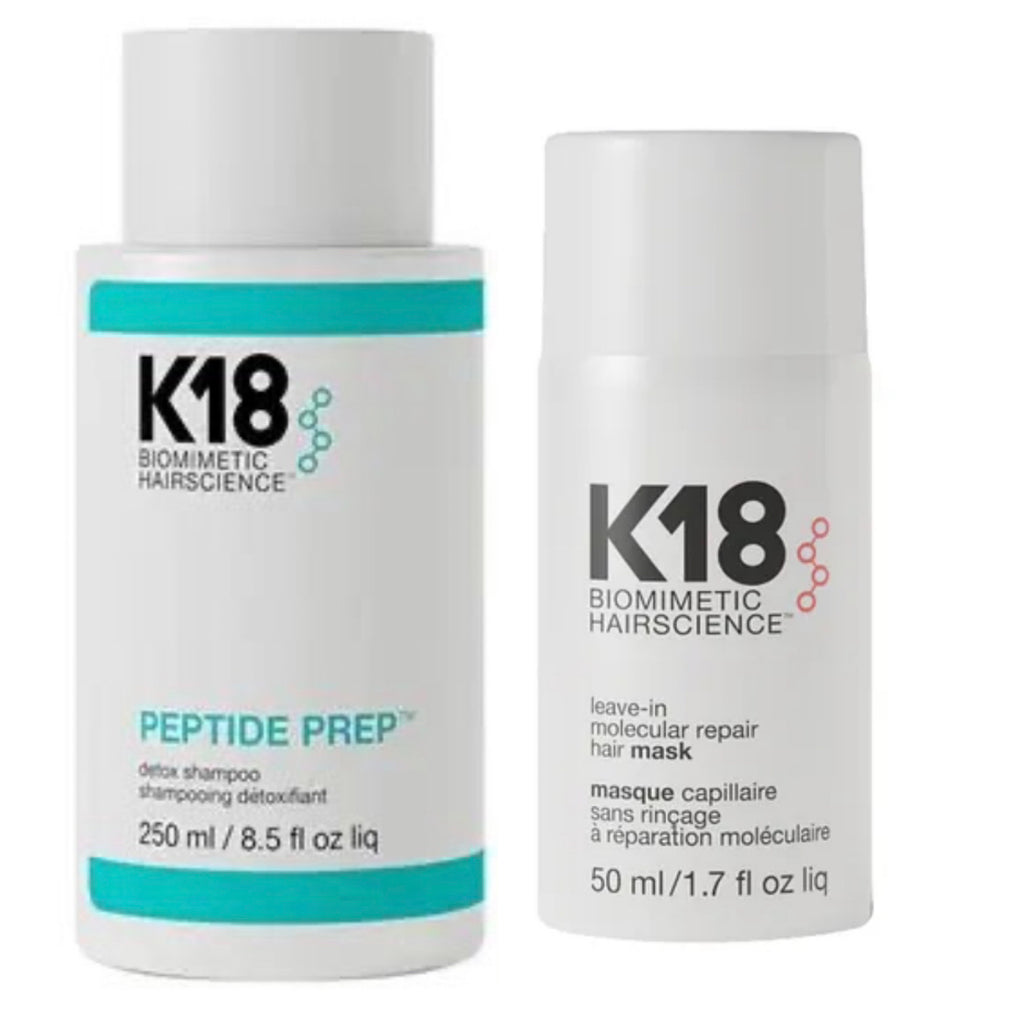 K18 Peptide Prep PH Maintenace Shampoo 250ml & Repair Mask 50ml