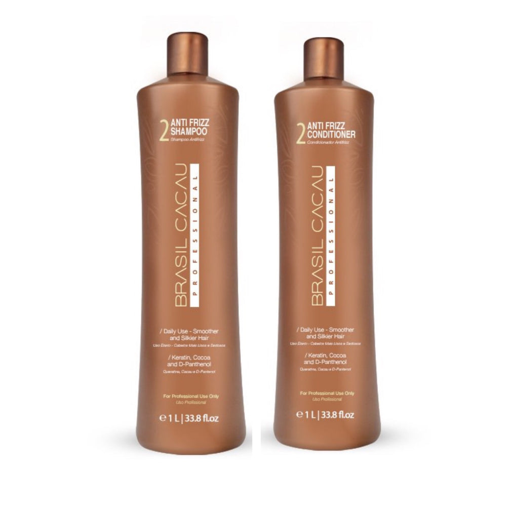 Brasil Cacau Anti Frizz Shampoo and Conditioner Duo 2 x 1000ml
