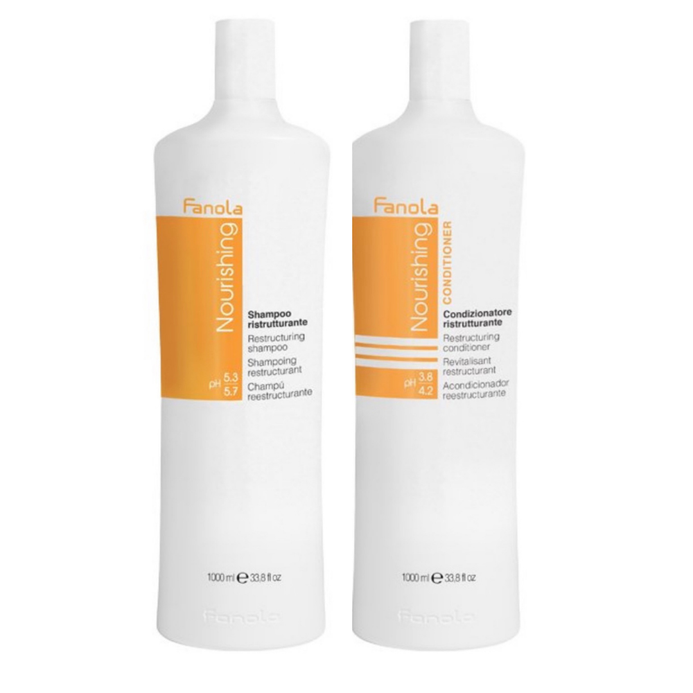 Fanola Nourishing Shampoo & Conditioner 1000ml Duo Pack