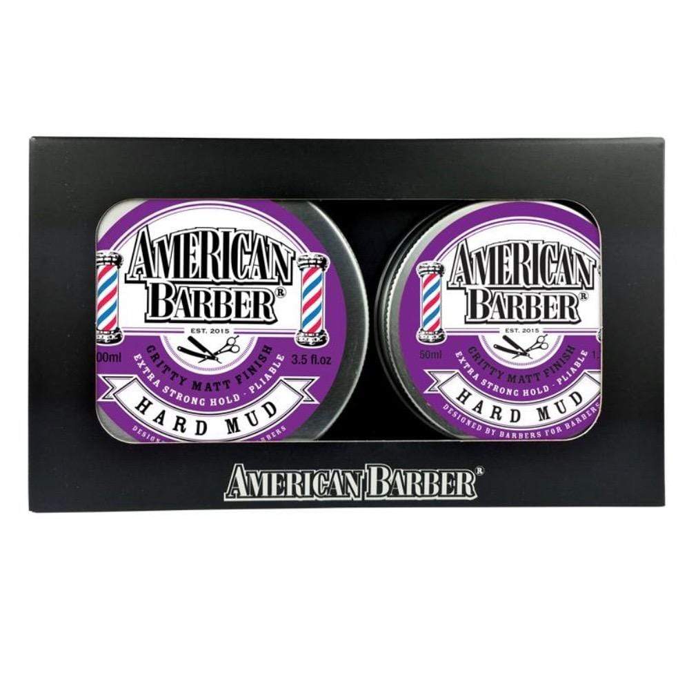 American Barber Wax AMERICAN BARBER HARD MUD 50ML-100ML DUO PACK