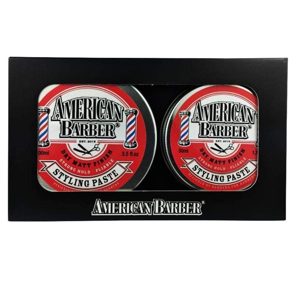 American Barber Wax AMERICAN BARBER STYLING PASTE 50ML-100ML DUO PACK