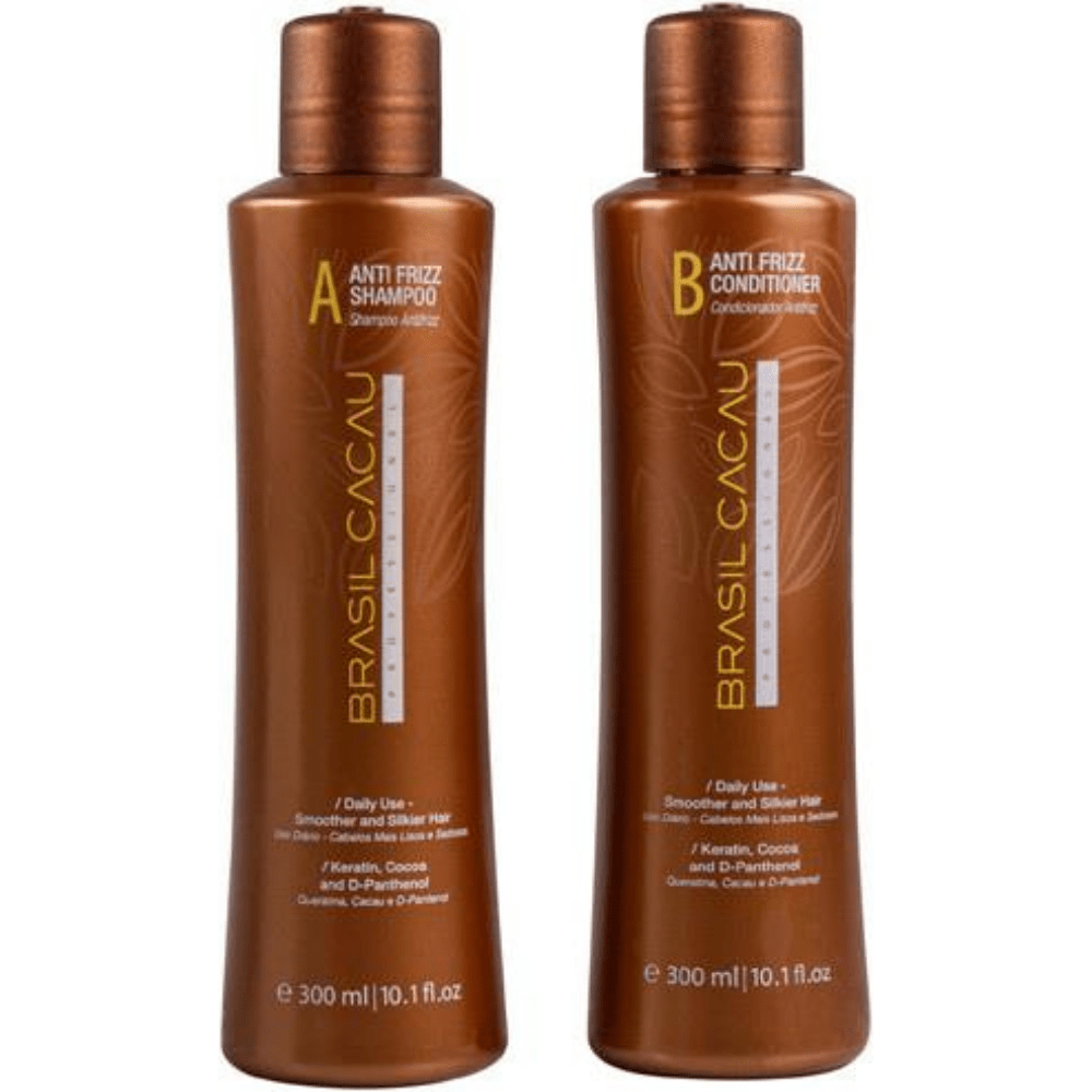 Brasil Cacau Packs Brasil Cacau Anti Frizz Shampoo and Conditioner Duo 2 x 300ml