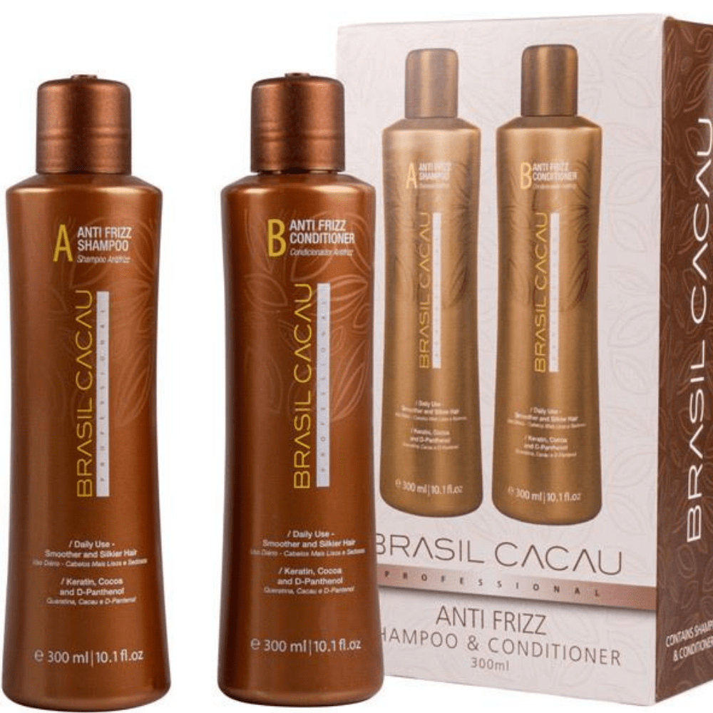 Brasil Cacau Packs Brasil Cacau Anti Frizz Shampoo and Conditioner Duo 2 x 300ml